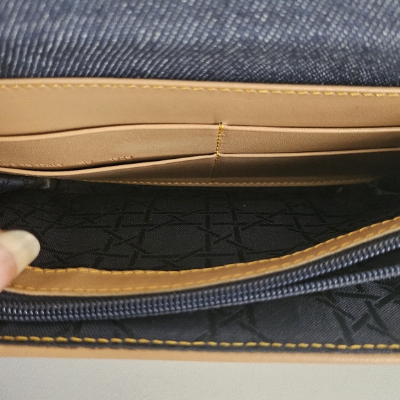 Dior Blue Denim Large Wallet - Picture 13 of 15